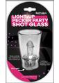 Light Up Pecker Party Shot Glass with Hang String - Clear