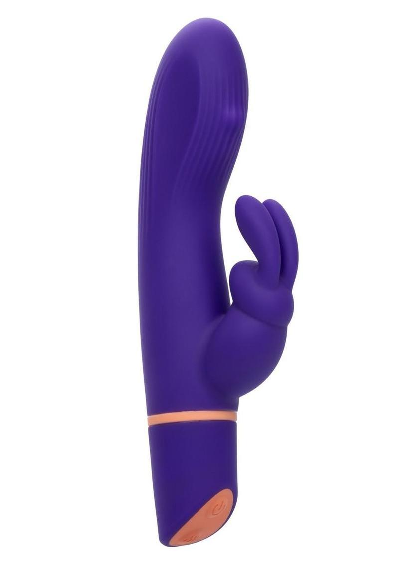 Love Bunny Rollin' G Bunny Rechargeable Silicone Dual Motor Vibrator - Purple