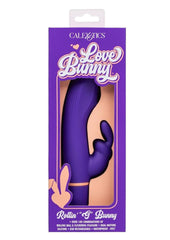 Love Bunny Rollin' G Bunny Rechargeable Silicone Dual Motor Vibrator - Purple