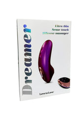 Love to Love Dreamer Silicone Rechargeable Sense Touch Vibrator with Remote - Iridescent - Berry/Pink