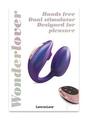 Love to Love Wonderlover Rechargeable Silicone Dual Vibrator with Remote - Iridescent Night