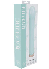 Loveline Celestia 10 Function Rechargeable Glass Bulb Tip Vibrator - Green - 6.3in