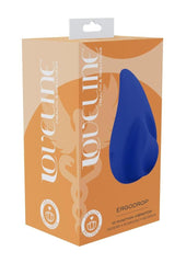 Loveline Ergodrop 10 Function Silicone Vibrator - Blue