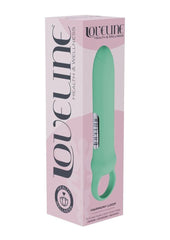 Loveline Harmony Loop Grip Vibe Ergonomic 10 Function Silicone Bullet Massager - Green
