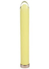 Loveline Sparkle Rechargeable 10 Function Glass Vibrator - Yellow - 6.3in