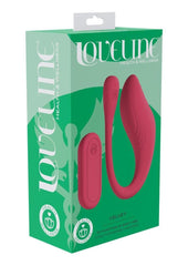 Loveline Velvet G-Spot 10 Function Silicone Rechargeable Vibrator with Remote Control - Pink