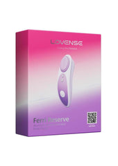 Lovense Ferri Reserve Special Edition Rechargeable Silicone App Control Panty Vibrator - Purple/White