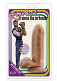 Loverboy Derek The Bartender Dildo with Balls - Caramel - 7in