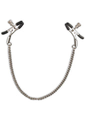 Lux Fetish Adjustable Steel Nipple Clips - Metal