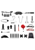 Lux Fetish Bedspreaders Bondage In A Box Deluxe - 20 Piece Set