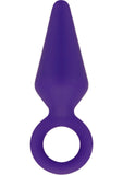 Luxe Candy Rimmer Silicone Butt Plug - Purple - Small