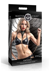 Master Series Captivate Collar with Body Chain - Black