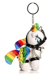 Master Series Prism Pearl Bondage Pony Keychain - Rainbow