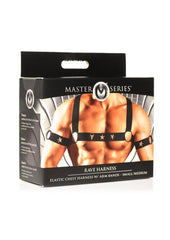 Ms Rave Chest Harness S/M Blk/Gld