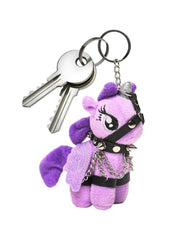Master Series Raven Plum Bondage Pony Keychain - Purple