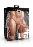 Master Series Thick Hollow Silicone Strap-On - Vanilla