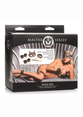 Master Series Wild Sex 7 Piece Bondage - Brown - Set