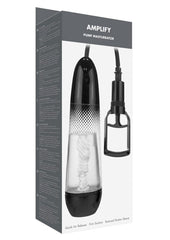 ME YOU US Amplify Pump Masturbator - Black/Clear