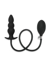 ME YOU US Inflatable Silicone Anal Beaded Plug - Black