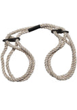 Merci Hogtied Bind and Tie 6mm Hemp Wrist Or Ankle Cuffs - Tan