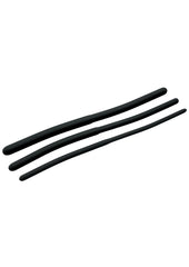 Mistress By Isabella Sinclaire Silicone Urethral Sound 3 Piece Trainer - Black - Set