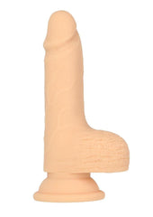 Naked Addiction Silicone Rechargeable Thrusting Dildo with Remote Control - Vanilla - 6.5in