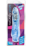 Naturally Yours Fantasy Vibrating Dildo - Blue - 8.5in