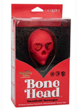 Naughty Bits Bone Head Rechargeable Silicone Massager - Red