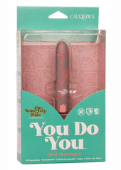 Naughty Bits You Do You Rechargeable Silicone Bullet Vibrator - Green/Pink