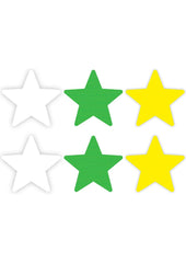 Neon Star - Green/White/Yellow - 3pk