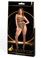 Nightfall Net Bodysuit-Blk-Os