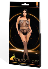 Nightfall Net Bodysuit-Blk-Q