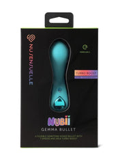 Nu Sensuelle Nubii Turbo Rechargeable Silicone Bullet Vibrator - Blue