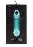 Nu Sensuelle Trinitii Triple Action Rechargeable Silicone Vibrator - Blue/Electric Blue