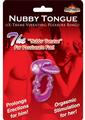 Nubbie Tongue Vibrating Silicone Cock Ring Waterproof