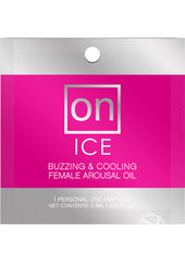 On Ice Buzzing and Cooling Female Arousal Oil - .01oz - 24 Per Refill