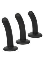 Onyxxx Silicone Curved Probe - Black - 3 Piece/Set