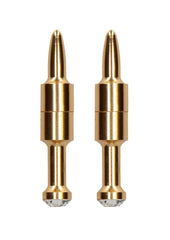 Ouch! Magnetic Nipple Clamps Diamond Pin - Gold