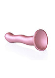 Ouch! Ultra Soft Curvy G-Spot Silicone Dildo 7in - Mettalic