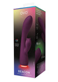 OVO Beacon Dual Stim Vibrator - Purple