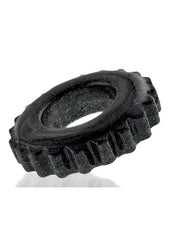 Oxball Plushy Single Cock Ring - Black Mica