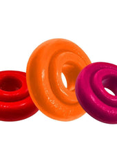 Oxballs Rimringz Multi Size Cock Rings (3 Pack) - Fire Hots