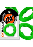 Oxballs Spinner Single Silicone Cock Ring - Frog - Green