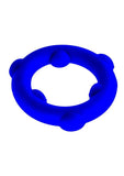 Oxballs Spinner Single Silicone Cock Ring - Glacier - Blue