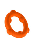 Oxballs Spinner Single Silicone Cock Ring - Orange