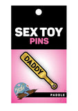 Paddle Daddy Enamel Pin - Black/Yellow