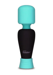 Palmpower Pocket Rechargeable Silicone Mini Wand Massager - Teal