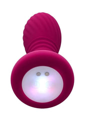 Party Plug Rechargeable Silicone Thrusting Light Up Anal Plug