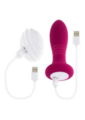 Party Plug Rechargeable Silicone Thrusting Light Up Anal Plug