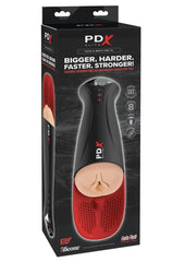 Pdx Elite Fuck O Matic Pro XL Rechargeable Stroker - Black/Vanilla